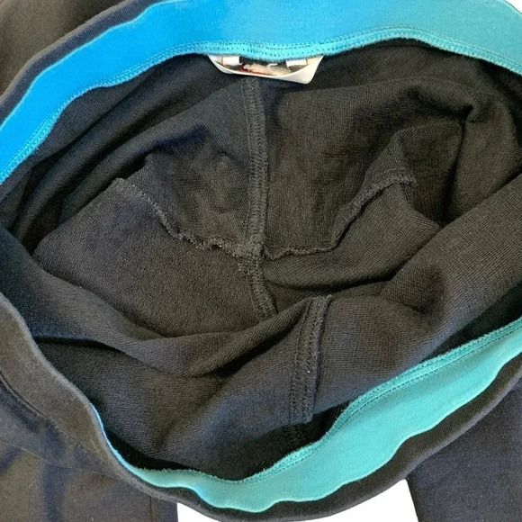 Talbots Vintage 90s Activewear Flare High Waist Sweatpants Women Size M Black - Picture 10 of 15